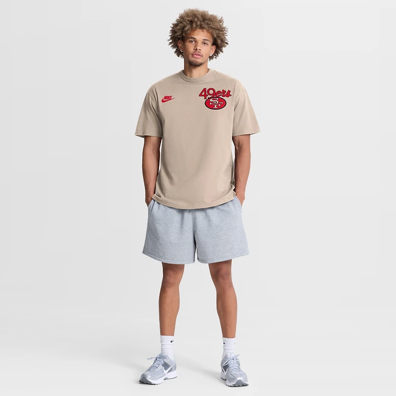 T-shirt Nike Sand San Francisco 49ers Rewind Max90 pour homme