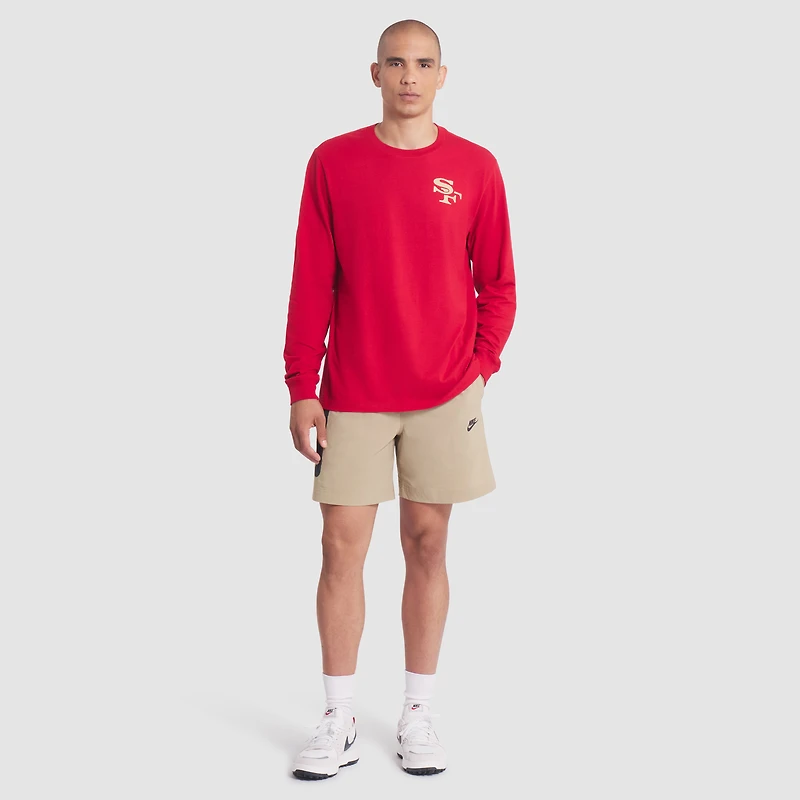 T-shirt à manches longues Nike Scarlet San Francisco 49ers 2025 Rivalries Collection Essential pour homme