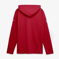 Men's Nike Scarlet San Francisco 49ers Big & Tall Dri-FIT Hooded Long Sleeve T-Shirt