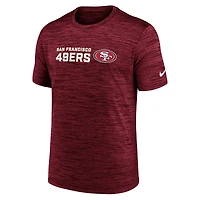 T-shirt Nike Scarlet San Francisco 49ers pour homme, grande taille, Primetime Reverse Play Velocity Performance