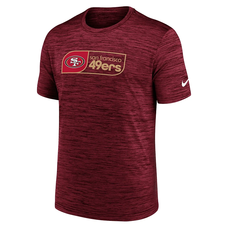 Men's Nike Scarlet San Francisco 49ers Big & Tall Velocity Performance T-Shirt