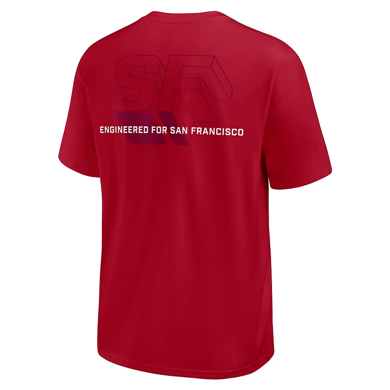 Men's Nike Scarlet San Francisco 49ers Dominate The Game Essential Max90 T-Shirt