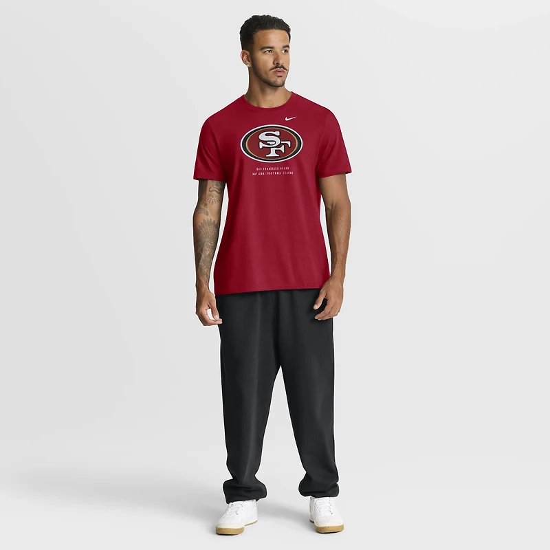 Men's Nike  Scarlet San Francisco 49ers Essential T-Shirt