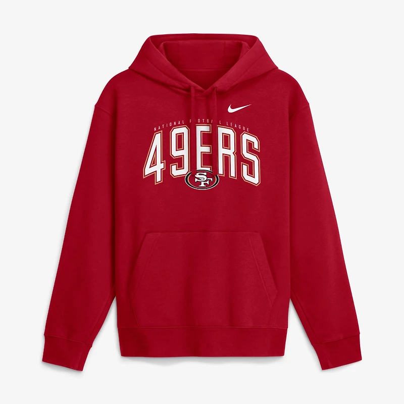 Men's Nike Scarlet San Francisco 49ers Expect Victory Club Fleece Pullover Hoodie