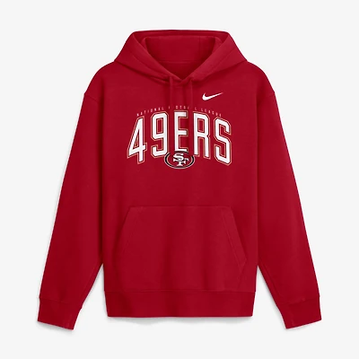 Men's Nike Scarlet San Francisco 49ers Expect Victory Club Fleece Pullover Hoodie
