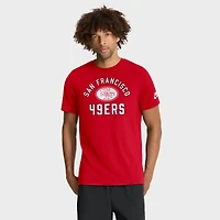 Men's Nike Scarlet San Francisco 49ers Favorable Timeline Tri-Blend T-Shirt