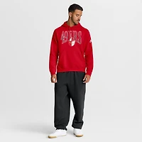 Sweat à capuche en polaire Nike Scarlet Full Blitz Club des San Francisco 49ers pour homme