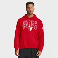 Sweat à capuche en polaire Nike Scarlet Full Blitz Club des San Francisco 49ers pour homme