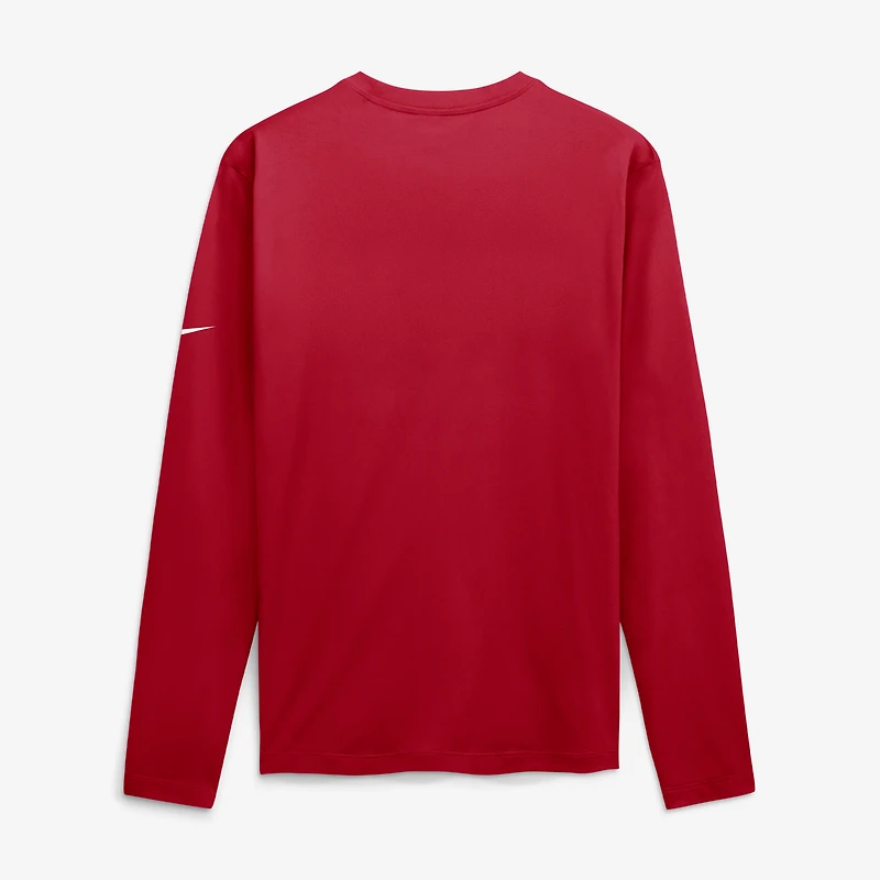 Men's Nike Scarlet San Francisco 49ers Legend Icon Dri-FIT Long Sleeve T-Shirt