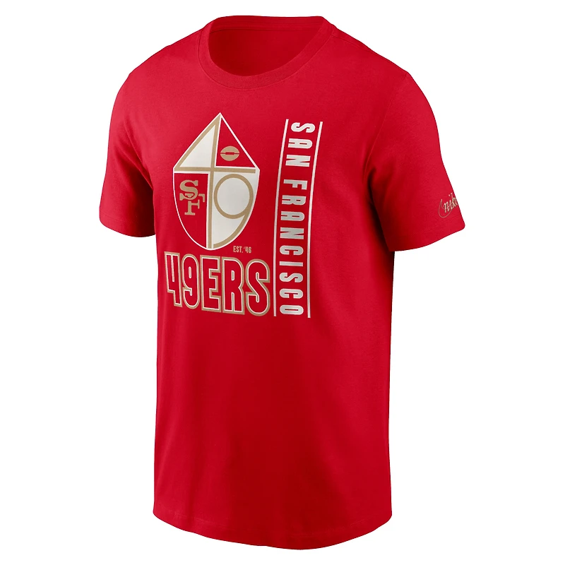 T-shirt essentiel Nike Scarlet San Francisco 49ers Lockup pour homme