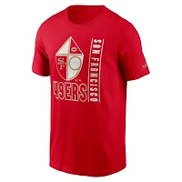 T-shirt essentiel Nike Scarlet San Francisco 49ers Lockup pour homme
