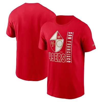 T-shirt essentiel Nike Scarlet San Francisco 49ers Lockup pour homme