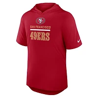T-shirt à capuche Nike Scarlet Lockup Tri-Blend pour homme des San Francisco 49ers