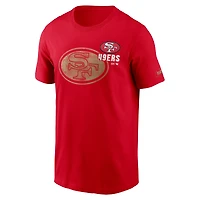 Men's Nike  Scarlet San Francisco 49ers Logo Essential T-Shirt