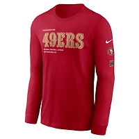 T-shirt à manches longues Nike Scarlet San Francisco 49ers Play to Win Essential pour homme