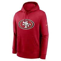 Men's Nike Scarlet San Francisco 49ers Primetime Club Logo Hoodie