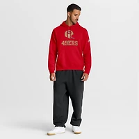 Men's Nike Scarlet San Francisco 49ers Rewind Club Pullover Hoodie