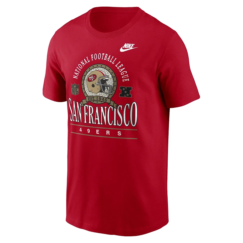 Men's Nike Scarlet San Francisco 49ers Rewind Essential T-Shirt