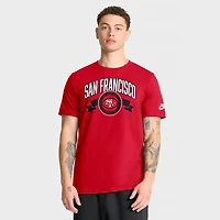 Men's Nike Scarlet San Francisco 49ers Rewind Front and Back Hit Essential T-Shirt