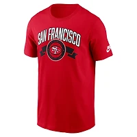 T-shirt Nike Scarlet San Francisco 49ers Rewind pour homme, coupe avant et arrière, essentiel