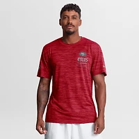 T-shirt Nike Scarlet San Francisco 49ers Sideline Double Covered Dri-FIT Velocity pour homme