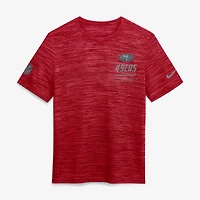 T-shirt Nike Scarlet San Francisco 49ers Sideline Double Covered Dri-FIT Velocity pour homme
