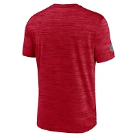 Men's Nike Scarlet San Francisco 49ers Sideline Double Covered Dri-FIT Velocity T-Shirt