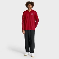 Men's Nike Scarlet San Francisco 49ers Sideline Dri-FIT Half-Zip Pullover