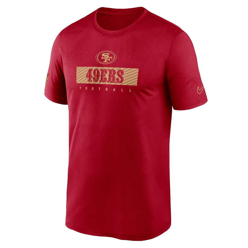 Men's Nike Scarlet San Francisco 49ers Sideline Legend Performance T-Shirt