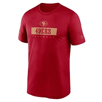 Men's Nike Scarlet San Francisco 49ers Sideline Legend Performance T-Shirt