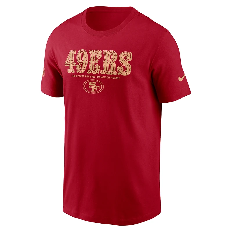 Men's Nike Scarlet San Francisco 49ers Sideline Performance T-Shirt