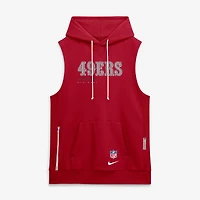 Sweat à capuche sans manches Nike Scarlet San Francisco 49ers Sideline Standard Issue Dri-FIT pour homme