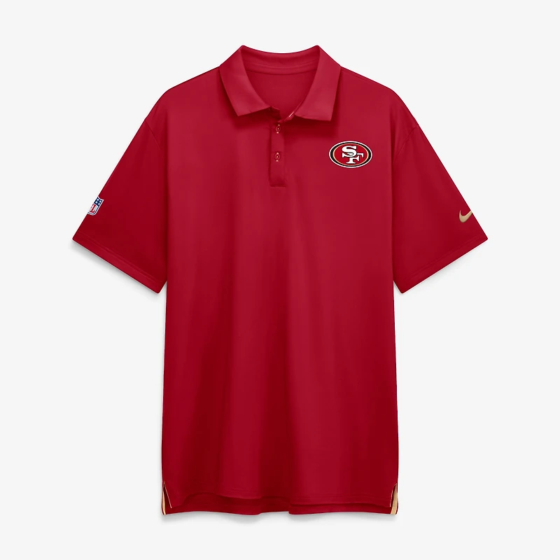 Men's Nike Scarlet San Francisco 49ers Sideline Tour Dri-FIT Polo