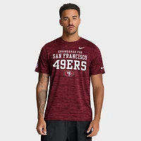 T-shirt Nike Scarlet San Francisco 49ers Velocity Dri-FIT pour homme