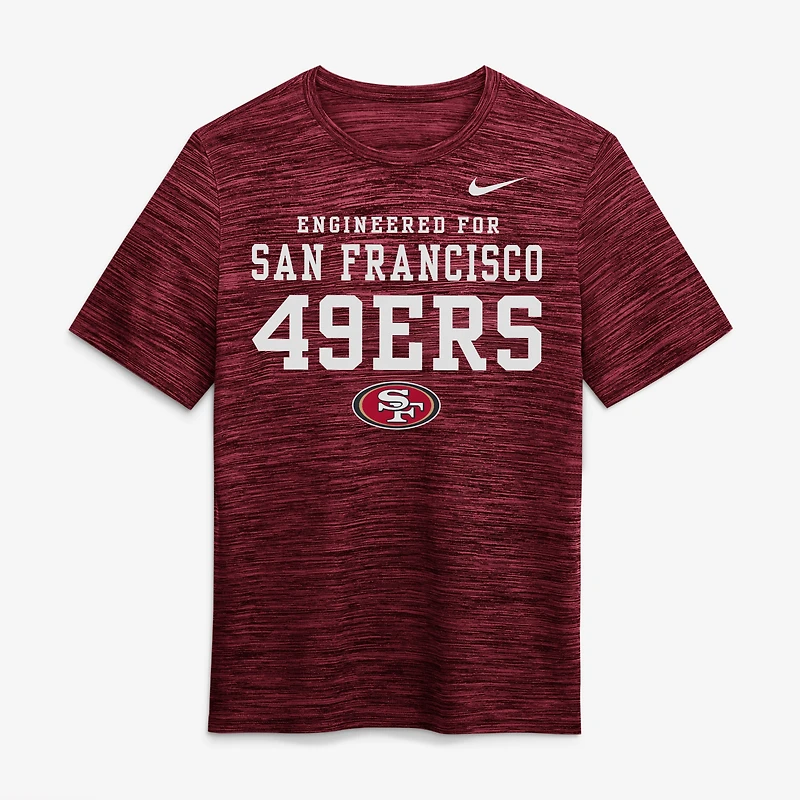 Men's Nike Scarlet San Francisco 49ers Velocity Dri-FIT T-Shirt