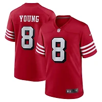 Maillot Nike Steve Young Scarlet pour homme, joueur retraité des 49ers de San Francisco, match alternatif