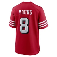 Maillot Nike Steve Young Scarlet pour homme, joueur retraité des 49ers de San Francisco, match alternatif