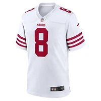 Maillot de match joueur retraité Nike Steve Young des San Francisco 49ers blanc pour homme