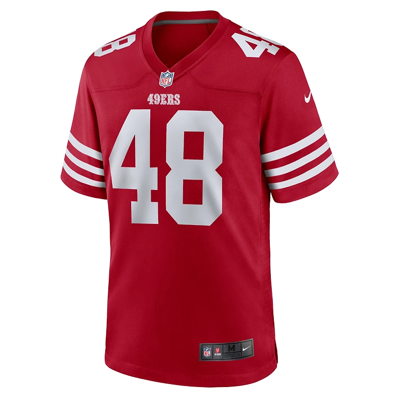 Maillot de match Nike Tatum Bethune Scarlet San Francisco 49ers pour homme
