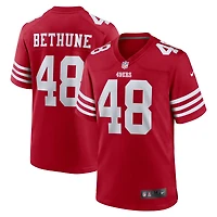 Maillot de match Nike Tatum Bethune Scarlet San Francisco 49ers pour homme