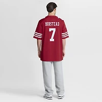 Men's Nike Thomas Morstead  Scarlet San Francisco 49ers Team Game Jersey