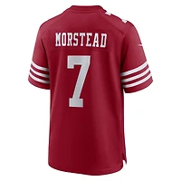 Men's Nike Thomas Morstead  Scarlet San Francisco 49ers Team Game Jersey