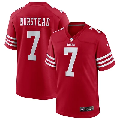 Maillot Nike Thomas Morstead Scarlet pour homme, équipe des 49ers de San Francisco