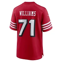 Maillot de match alternatif Nike Trent Williams Scarlet San Francisco 49ers pour homme