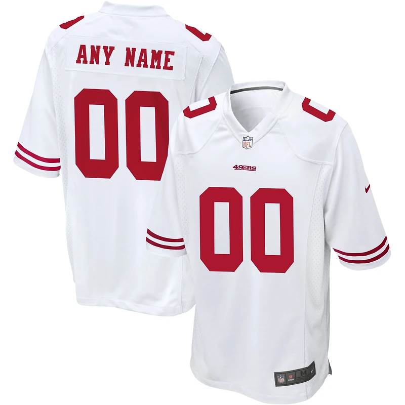 San Francisco 49ers Nike - Blanc Maillot de match personnalisé pour homme