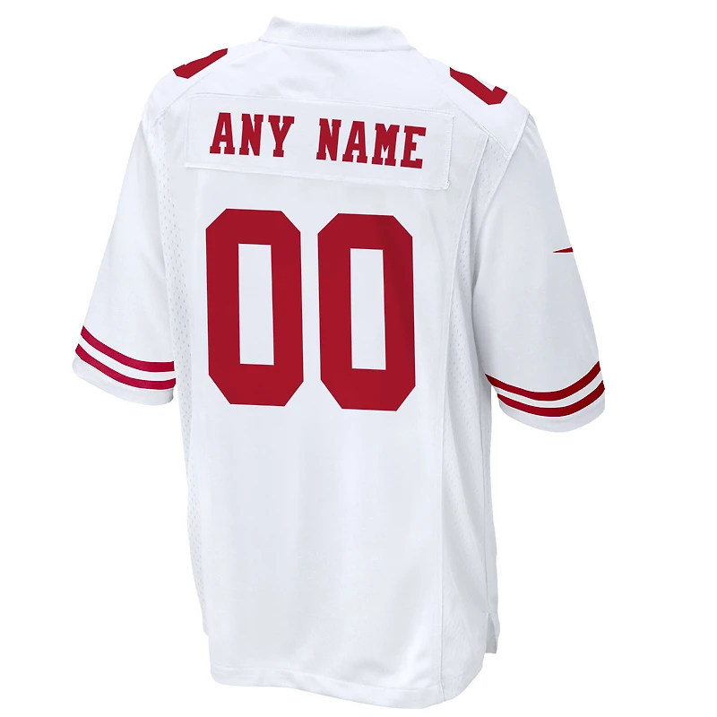 San Francisco 49ers Nike - Blanc Maillot de match personnalisé pour homme