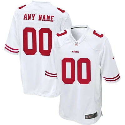 San Francisco 49ers Nike - Blanc Maillot de match personnalisé pour homme