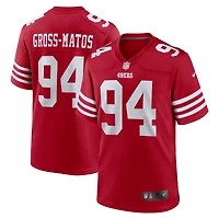 Maillot Nike Yetur Gross-Matos Scarlet San Francisco 49ers Team Game pour homme