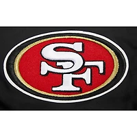 Short Pro Standard San Francisco 49ers noir imprimé sur l'ensemble avec mini logo pour homme
