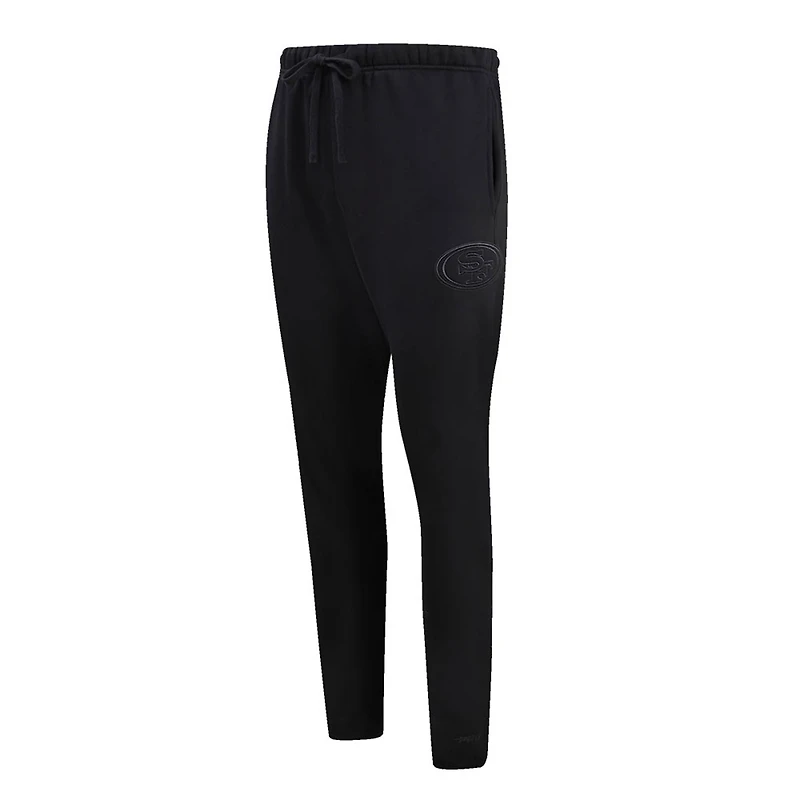 Pantalon de survêtement en polaire neutre Pro Standard noir San Francisco 49ers pour hommes